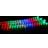 Meteor Shower Rain Multicolor Christmas Tree Light 18 Lamps 8pcs