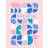 Wee Blue Coo Chill Pattern Breathe Pink Poster