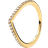 Pandora Sparkling Wishbone Ring - Gold/Transparent