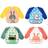 Discoball Baby Bibs with Sleeves 4pcs