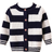 Shein Little Girl's Striped Button Up Cardigan Sweater