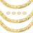 300pcs Heishi Disc Beads 6mm Brass Loose Beads Golden Rondelle Spacer Beads Long-Lasting Beads Round Jewelry Beads