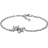 Pandora Sparkling Herbarium Cluster Chain Bracelet - Silver/Transparent