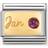 Nomination Composable Classic Link January Birthstone Charm - Silver/Gold/Garnet