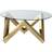 Steel Tempered Glass Golden Coffee Table 90cm