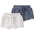 Carter's Baby Organic Cotton Textured Shorts 2-pack - Heather Grey/Coastal Blue (195862337538)