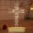 Lightzz Jesus Cross 3D Night Yellow Christmas Lamp 22.5cm