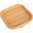 Tiny Dining Square Open Bamboo Suction Plate