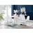 Canora Grey Corova White Dining Set 90x160cm 7pcs