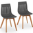 Fromm & Starck Star Seat Gray Kitchen Chair 84cm 2pcs