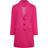Yours Curve Midi Formal Coat Plus Size - Pink