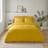 Dunelm Super Soft Duvet Cover Yellow (260x220cm)