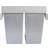 Kukoo Soft Close Pull Out Waste Bin 2-pack 45L