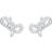 Swarovski Lifelong Bow Stud Earrings - Silver/Transparent
