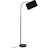 ValueLights Curva Black Floor Lamp 155cm