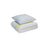 Hübsch Block Bedding Duvet Cover Multicolour, White, Blue (200x140cm)