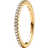 Pandora Sparkling Band Ring - Gold/Transparent
