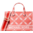 Michael Kors Gigi Small Empire Logo Jacquard Messenger Bag - Spiced Coral