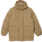 Lacoste Removable Hood Midi Puffer Jacket - Brown