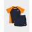 Montirex Infants Peak T-shirt/Short Set - Midnight Blue/Fiery Orange (925741-468)