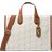 Michael Kors Gigi Large Empire Signature Logo Tote Bag - Vanilla/Luggage