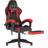 Bigzzia Ergonomic Gaming Chair with Footrest - Black/Red