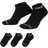 Nike Jordan Everyday No Show Socks 3-pack - Black/White