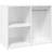 vidaXL Engineered Wood White High Gloss Storage Cabinet 80x65cm