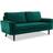 Home Details Luxury Upholstered Green Sofa 147cm 3 Seater