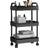 3 Layers Cart Black Trolley Table