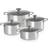 Le Creuset Signature 3-Ply Plus Cookware Set with lid 4 Parts