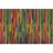 Latitude Run Stripey Mess Multicolour Framed Art 76x51cm