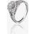 Pure Brilliance 18ct White Gold 1.00ct Diamond Halo Ring THR20717-125E Silver