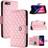 Shockproof Stylish Protective Wrist Strip Card Holder Wallet Cover for iPhone SE 2020/2022