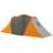 OutSunny 4-6 Man Camping Tent with 2 Bedroom and Living Area, Grey and Orange