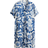 H&M Viscose Tunic Dress - White/Blue Floral