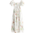 H&M Off the Shoulder Poplin Dress - White/Floral