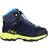 CMP Kid's Melnick Mid WP Hiking Shoes - Black Blue/Lime