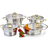 Evimsaray Elit Cookware Set with lid 8 Parts