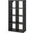 Ikea Kallax Black/Brown Shelving System 76.5x146.5cm