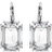 Swarovski Millenia Drop Earrings - Silver/Transparent
