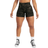 Gymshark Adapt Camo Seamless Ribbed Shorts - Black/Camo Brown