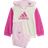 adidas Baby Essentials Colorblock Tracksuit - Ivory/Semi Lucid Fuchsia/Clear Pink