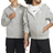 Nike Big Kid's Sportswear Club Fleece Full-Zip Hoodie - Dark Grey Heather/Base Grey/White