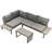 Outdoor Essentials Tuscany Corner Outdoor Lounge Set, 1 Table incl. 2 Sofas