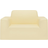 vidaXL Jersey Loose Sofa Cover Beige (140x140cm)