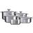 Le Creuset Signature Stainless Steel Cookware Set with lid 5 Parts