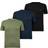 Hugo Boss Classic T-shirt 3 pack - Navy/Green/Black