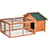 Pawhut Wooden Detachable Rabbit House 146x95x69cm