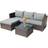 Birchtree B203-016 Outdoor Lounge Set, 1 Table incl. 3 Sofas